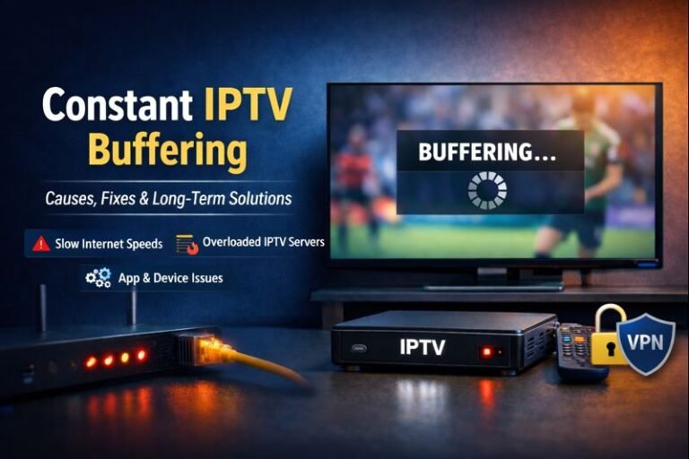 Constant IPTV buffering issue on smart TV