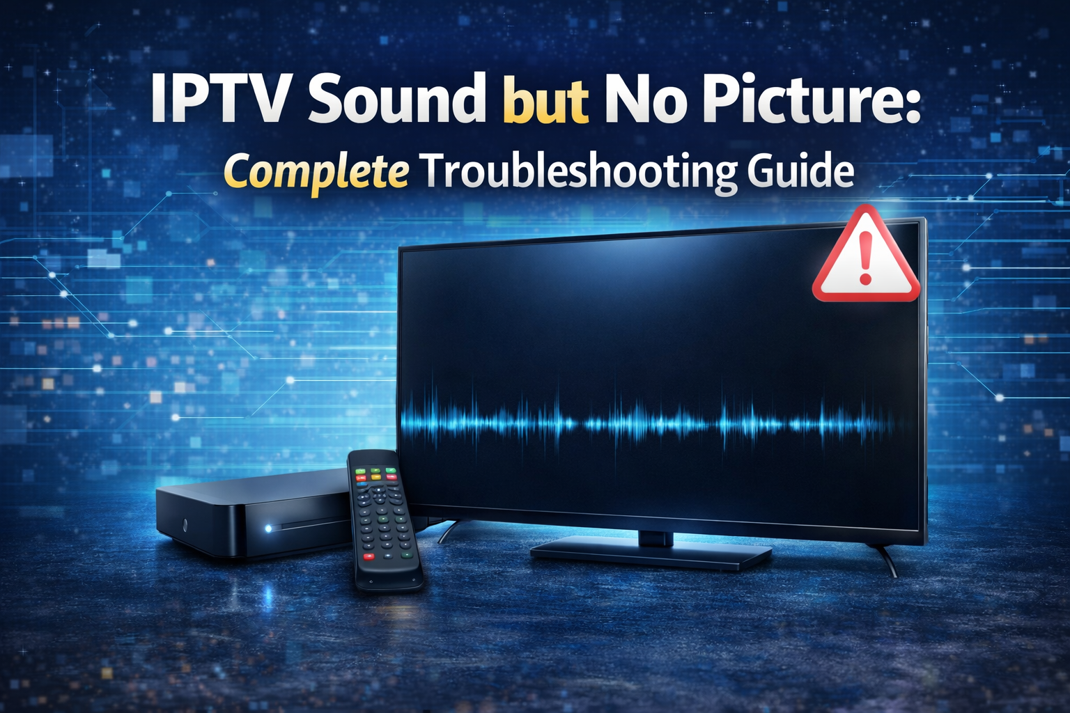 IPTV Sound but No Picture