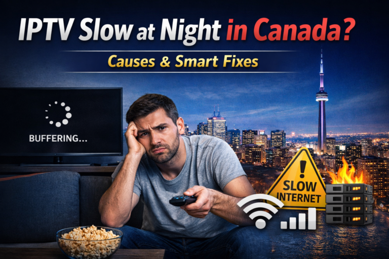 IPTV slow at night in Canada