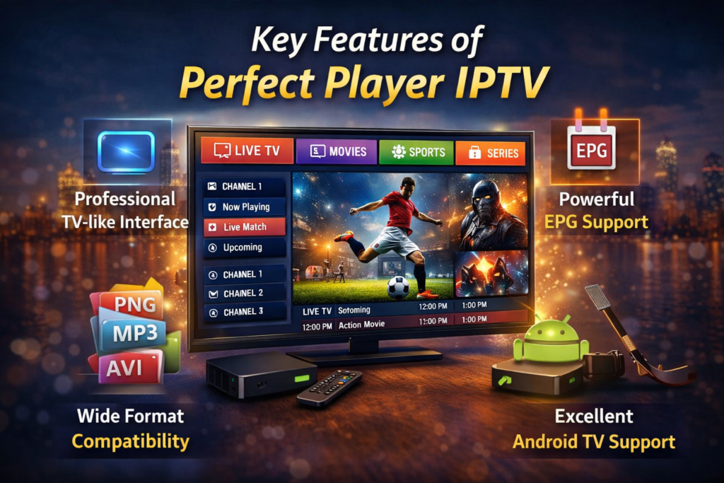 Key Features of Perfect Player IPTV