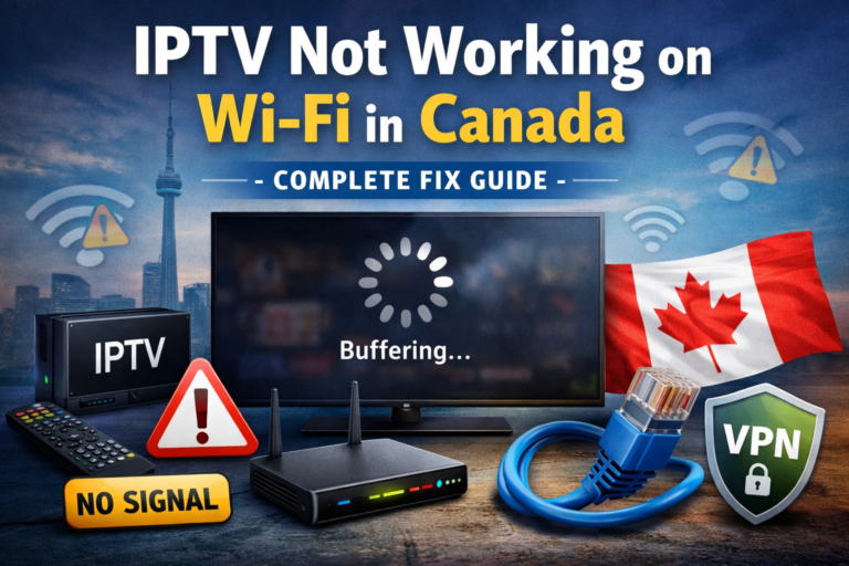 IPTV Not Working on Wi-Fi in Canada