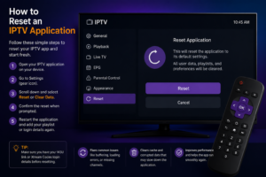 How to Reset an IPTV Application